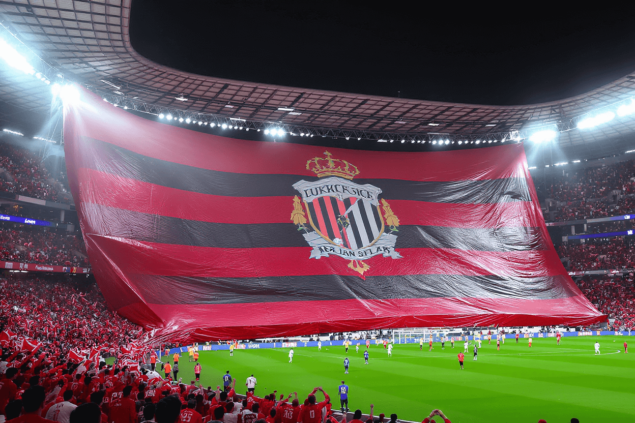 Tifo monumental imprimé pour animation supporters